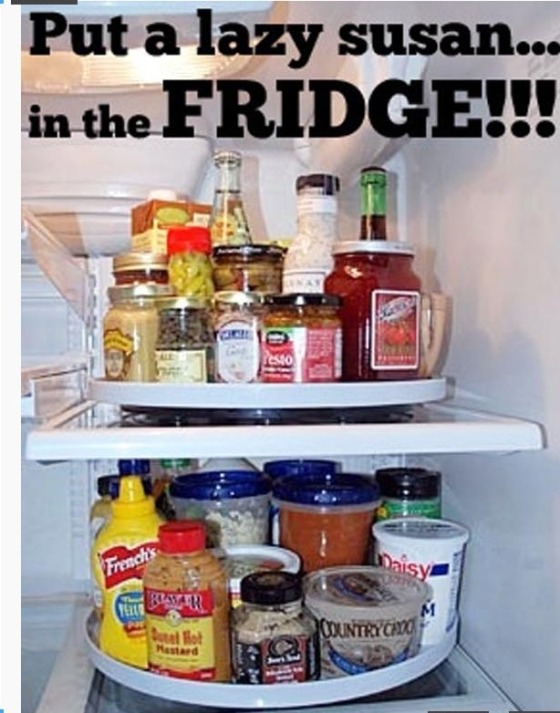 lazy susan in fridge